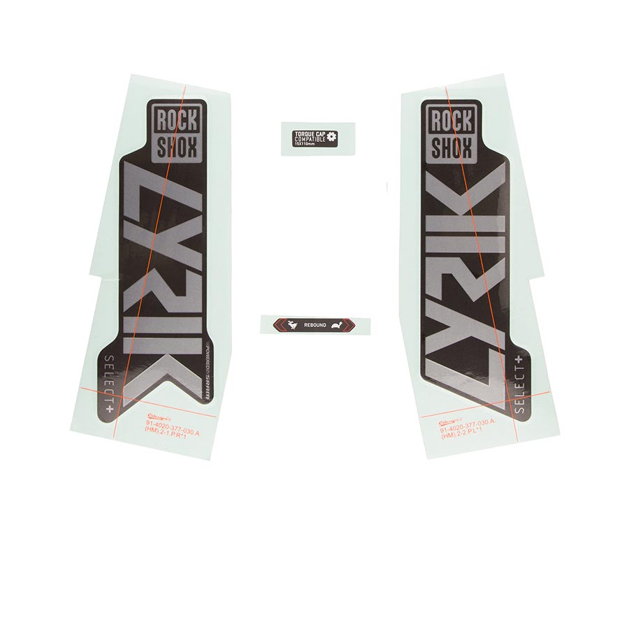 RockShox Decal Kit for Lyrik SEL+ GPLR/DFB 11.4018.105.013-Goodwynn'sGoodwynn's