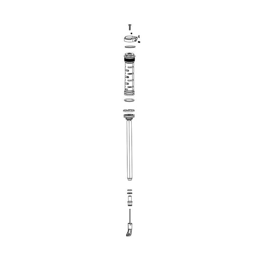 RockShox Fork Damper Assembly - Remote 10mm (2013+ Pushloc Oneloc Twistloc) Moco RL (.8mm) 130-150mm (Right Side Internals)- (Boost Only)Sektor Silver  A2 (2017+)/Recon RL A1-A2 (2018+) 11.4018.104.036-Goodwynn's
