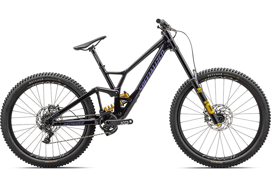2023 Specialized demo race bike gloss midnight shadow / midnight shadow metallic fade / violet ghost pearl s2-Goodwynn'sGoodwynn's