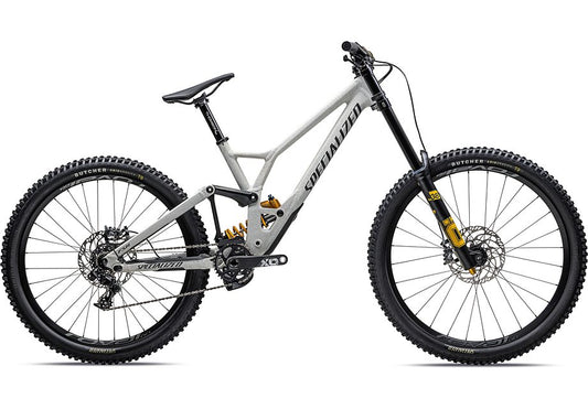 2023 Specialized demo race bike satin smoke / cool grey / birch over dune white / obsidian s4-Goodwynn's