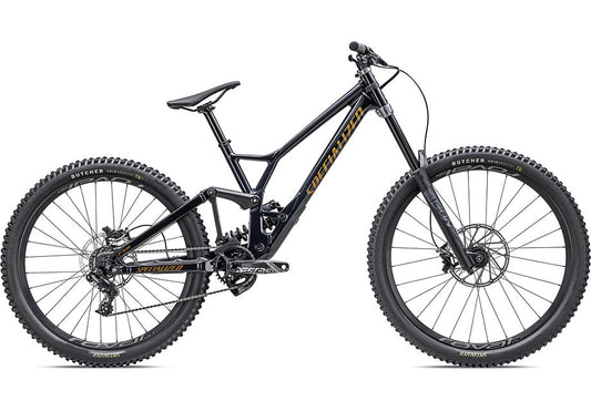 2023 Specialized demo expert bike gloss metallic dark navy / dark navy / harvest gold metallic s2-Goodwynn's