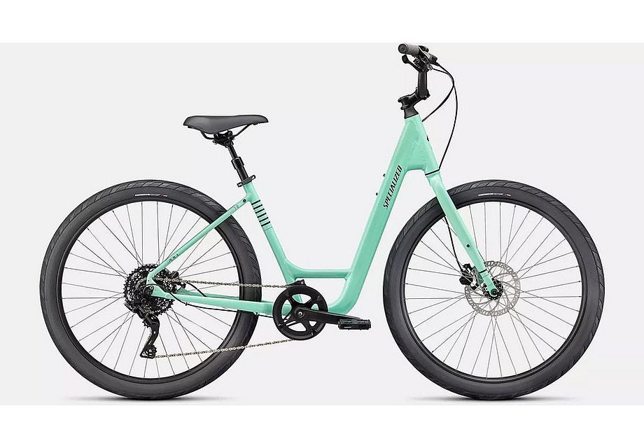2023 Specialized roll 3.0 low entry bike gloss oasis / forest green / satin black reflective s