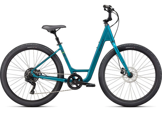 2023 Specialized roll 3.0 low entry bike gloss teal tint / hyper green / satin black reflective m-Goodwynn's