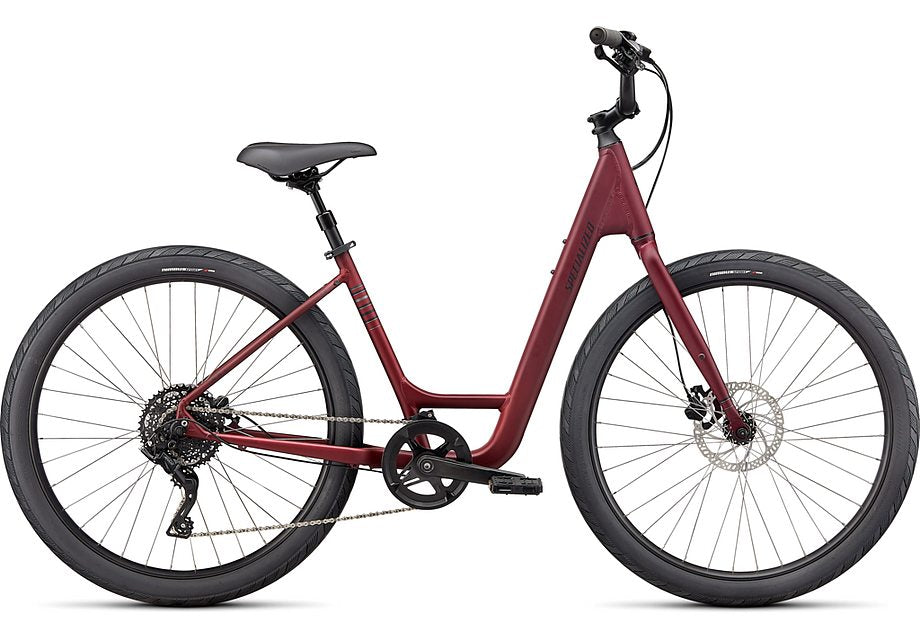 2023 Specialized roll 3.0 low entry bike satin maroon / charcoal / black reflective s-Goodwynn'sGoodwynn's