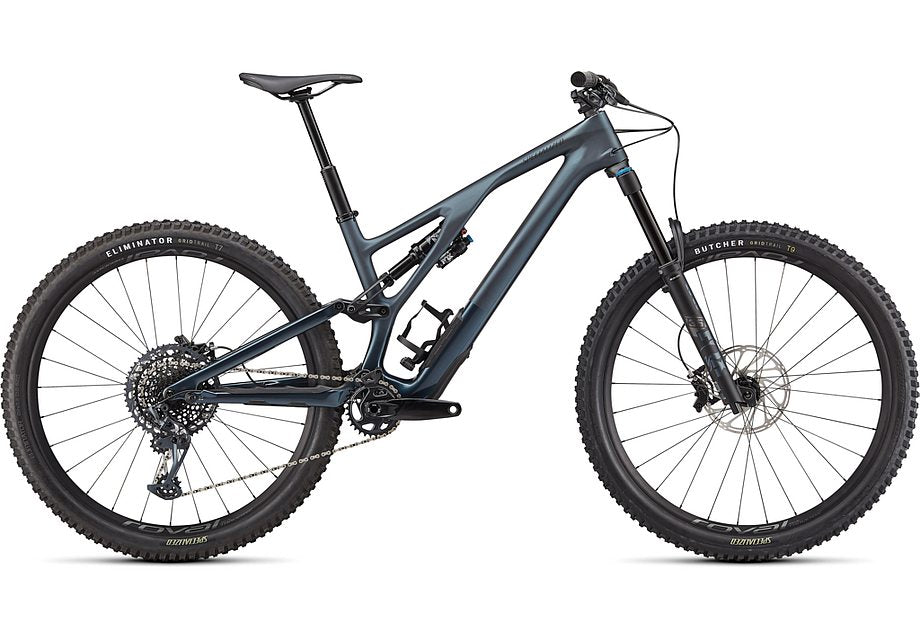 2022 Specialized Stumpjumper evo expert bike satin cast battleship / gloss cast battleship / black s1