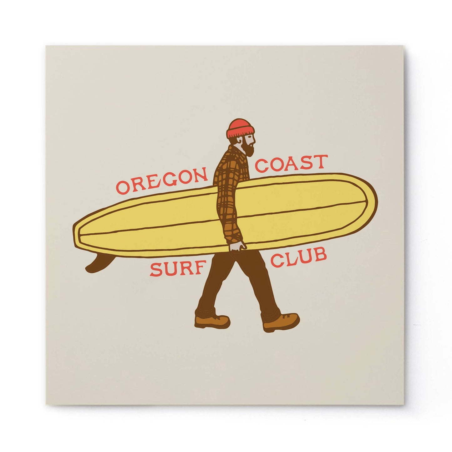 Tender Loving Empire - OR Coast Surf Club Print (10"x10")