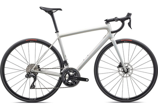 2023 Specialized aethos comp bike gloss 100% red ghost pearl over dune white/dune white 52-Goodwynn's