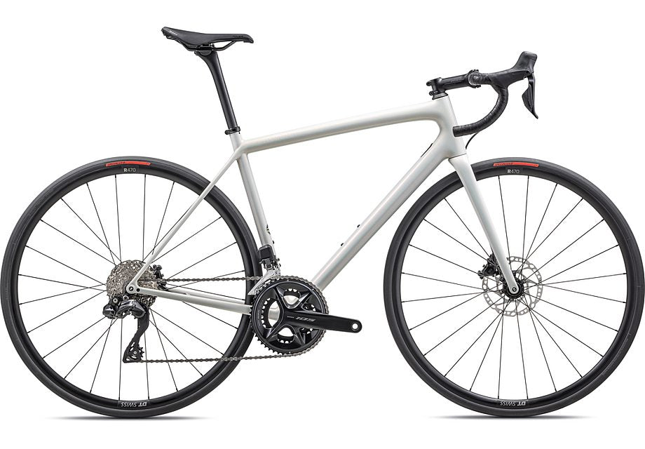 2023 Specialized aethos comp bike gloss 100% red ghost pearl over dune white/dune white 61-Goodwynn'sGoodwynn's