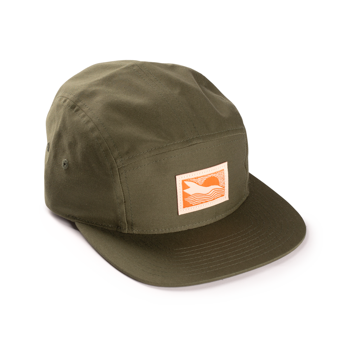 Abstract Landscape 5 Panel Hat