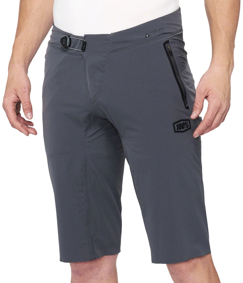 100% Celium Shorts - Charcoal Mens 34