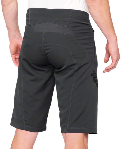 100% Airmatic Shorts - Charcoal Size 34