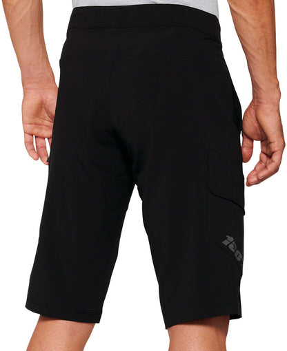 100% Ridecamp Shorts with Liner - Black Size 36