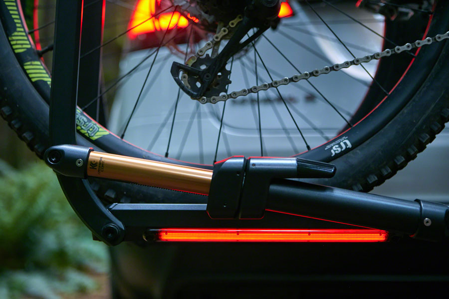 Piston Pro X Hitch Bike Rack - 2-Bike 1.25" Receiver LED Lights 4-Pin Plug Kashima Coat Galaxy Gray
