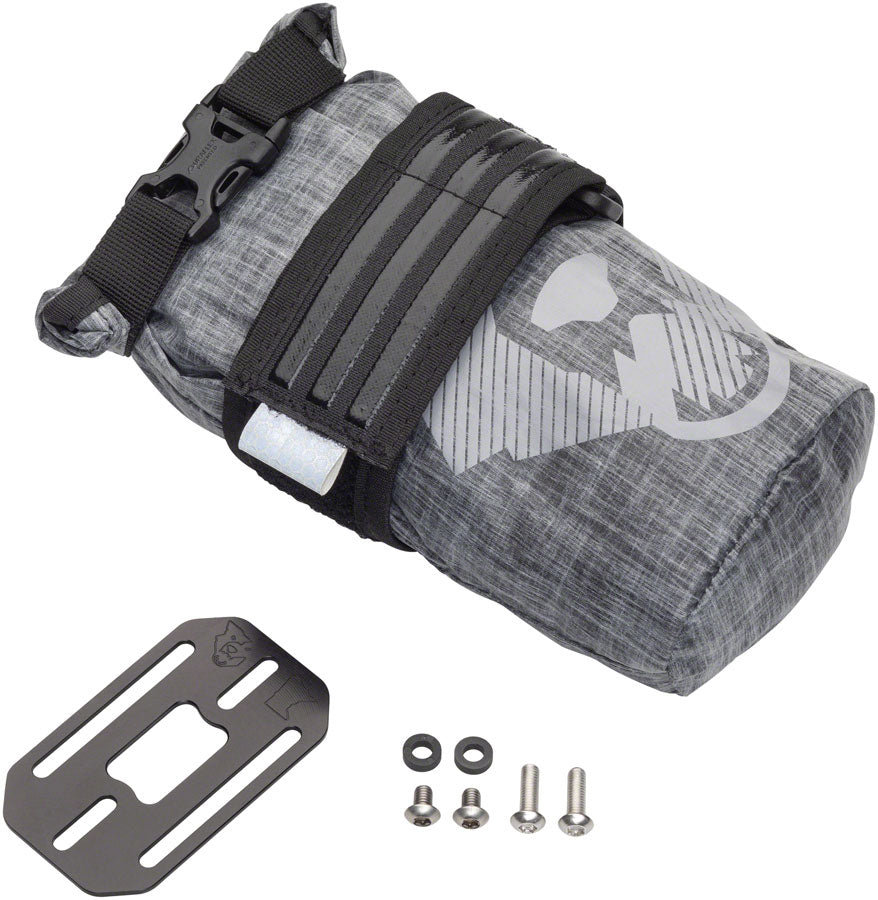 Wolf Tooth B-RAD TekLite Roll-Top Bag and Mounting Plate - 0.6L Black-Goodwynn'sGoodwynn's