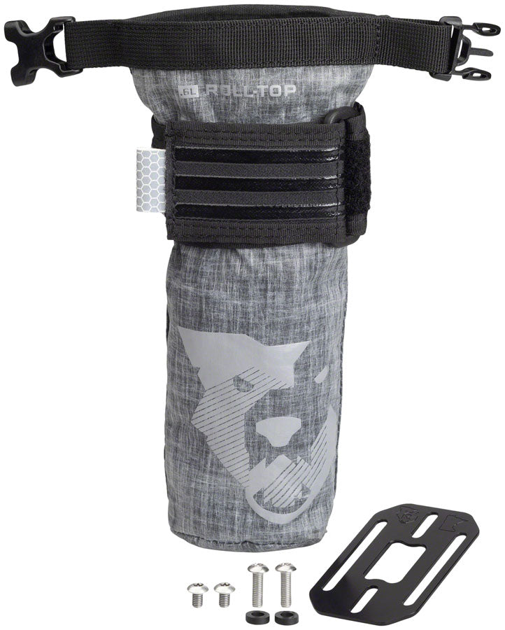 Wolf Tooth B-RAD TekLite Roll-Top Bag and Mounting Plate - 0.6L Black-Goodwynn'sGoodwynn's