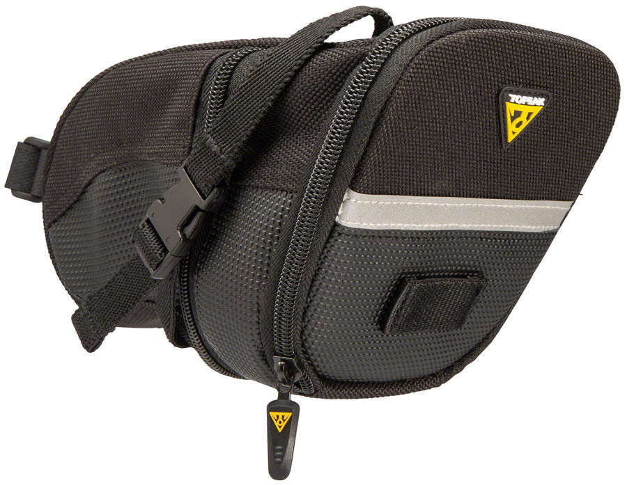 Topeak Aero Wedge Seat Bag - Strap-on Large Black-Goodwynn'sGoodwynn's