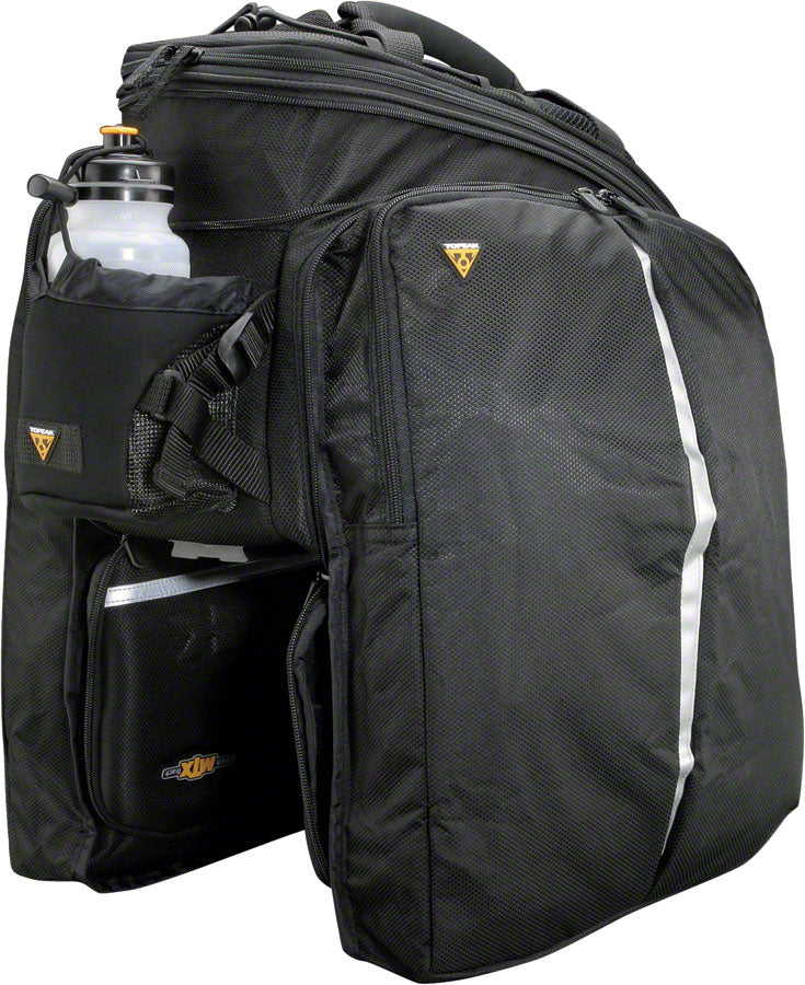 Topeak MTX TrunkBag DXP Rack Bag with Expandable Panniers: 22.6 Liter Black-Goodwynn'sGoodwynn's