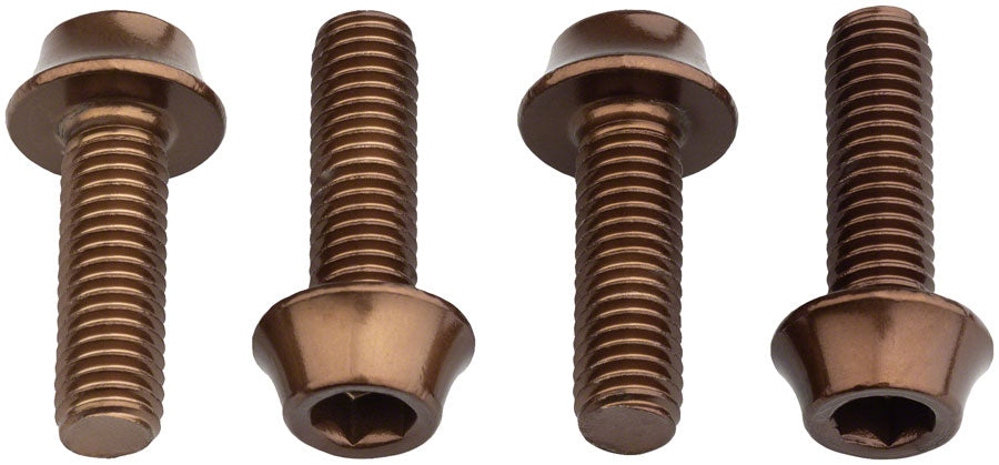 Wolf Tooth Water Bottle Cage Bolts - Set/4 Aluminum Espresso-Goodwynn'sGoodwynn's