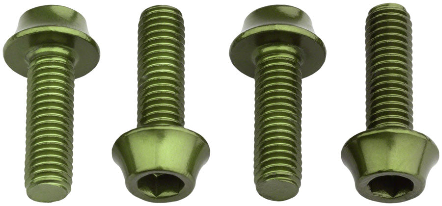 Wolf Tooth Water Bottle Cage Bolts - Set/4 Aluminum Olive-Goodwynn'sGoodwynn's