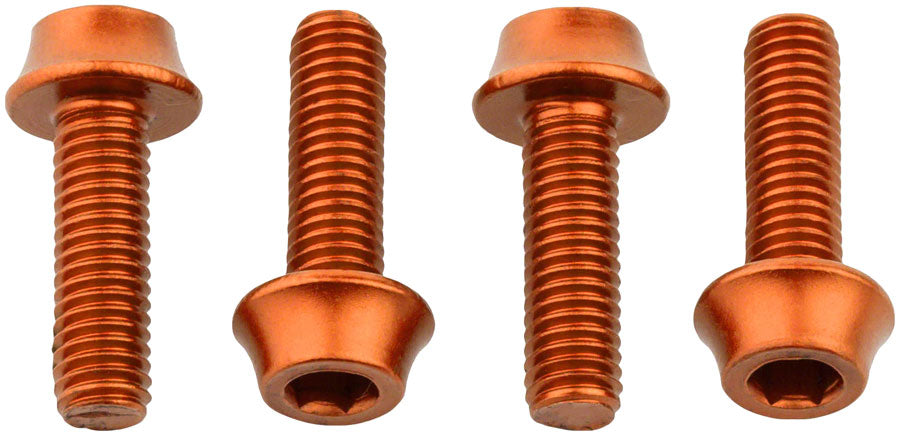 Wolf Tooth Water Bottle Cage Bolts - Set/4 Aluminum Orange-Goodwynn'sGoodwynn's