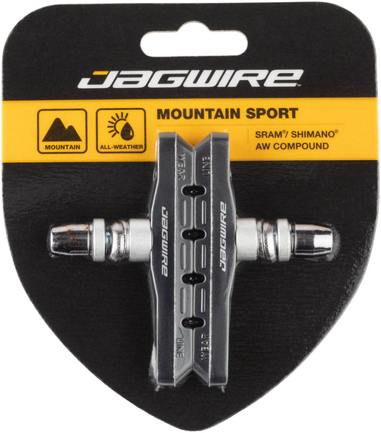 Jagwire Mountain Sport Brake Pads Threaded Post Black-Goodwynn's