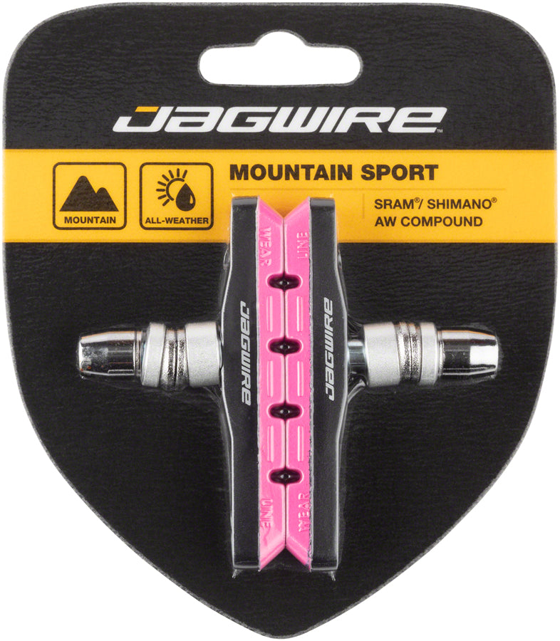 Jagwire Mountain Sport Brake Pads Threaded Post Pink-Goodwynn'sGoodwynn's