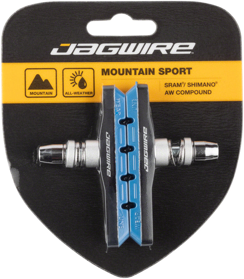Jagwire Mountain Sport Brake Pads Threaded Post Blue-Goodwynn'sGoodwynn's
