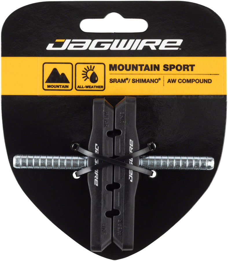 Jagwire Mountain Sport Brake Pads Smooth Post Black-Goodwynn'sGoodwynn's