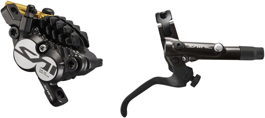 Shimano Saint BL-M820-B/BR-M820 Disc Brake Lever - Rear Hydraulic Post Mount Finned Metal Pads BLK-Goodwynn'sGoodwynn's