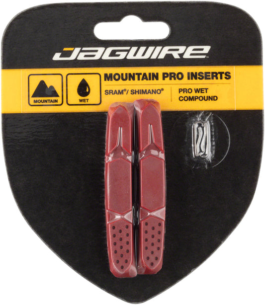 Jagwire Mountain Pro Brake Pad Replacement Insert for Wet Conditions Red-Goodwynn's