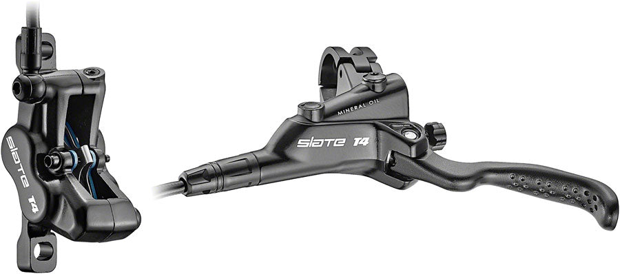 TRP Slate T4 Disc Brake and Lever - Rear Hydraulic Post Mount Black-Goodwynn'sGoodwynn's
