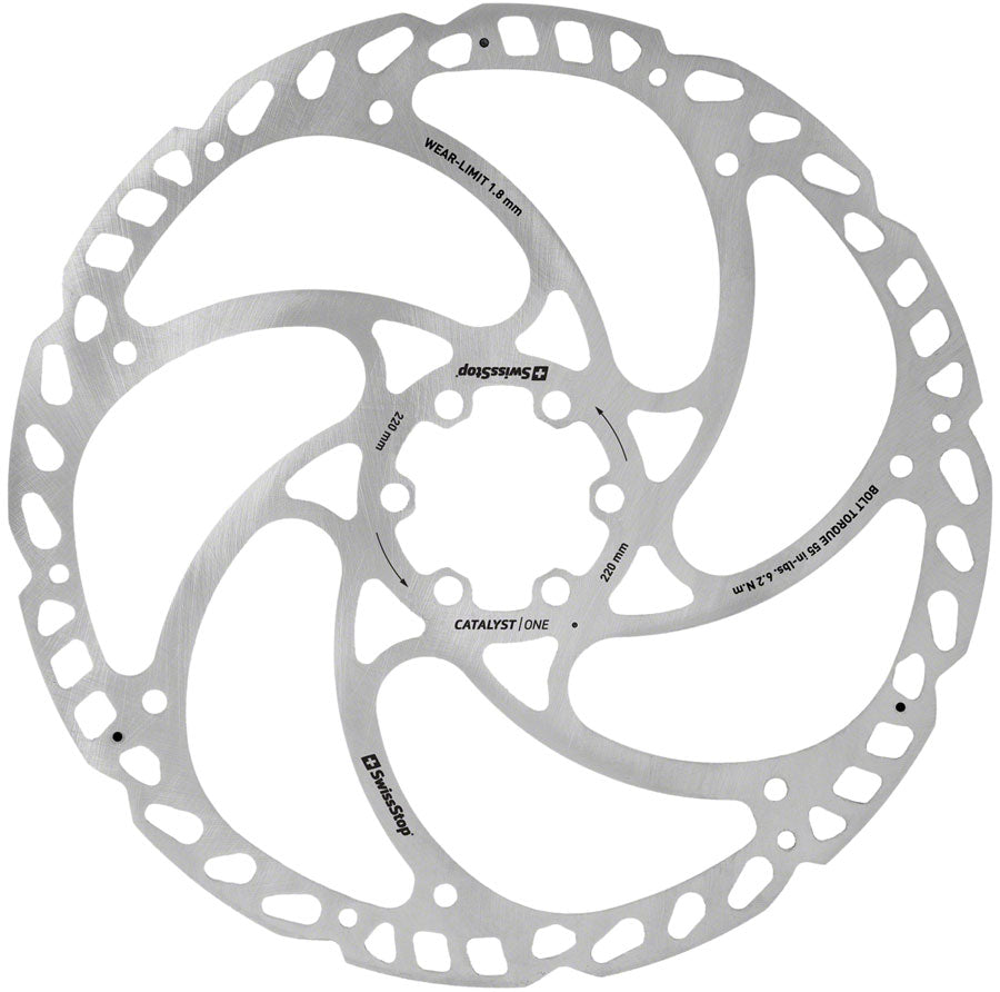 SwissStop Catalyst One Disc Rotor - 203mm 6-Bolt Silver-Goodwynn'sGoodwynn's