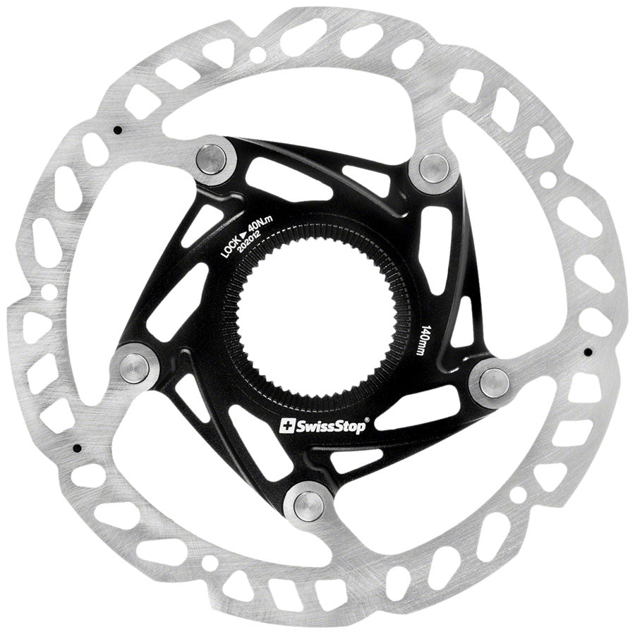 SwissStop Catalyst Race Disc Rotor - 140mm CenterLock Silver/Black-Goodwynn'sGoodwynn's