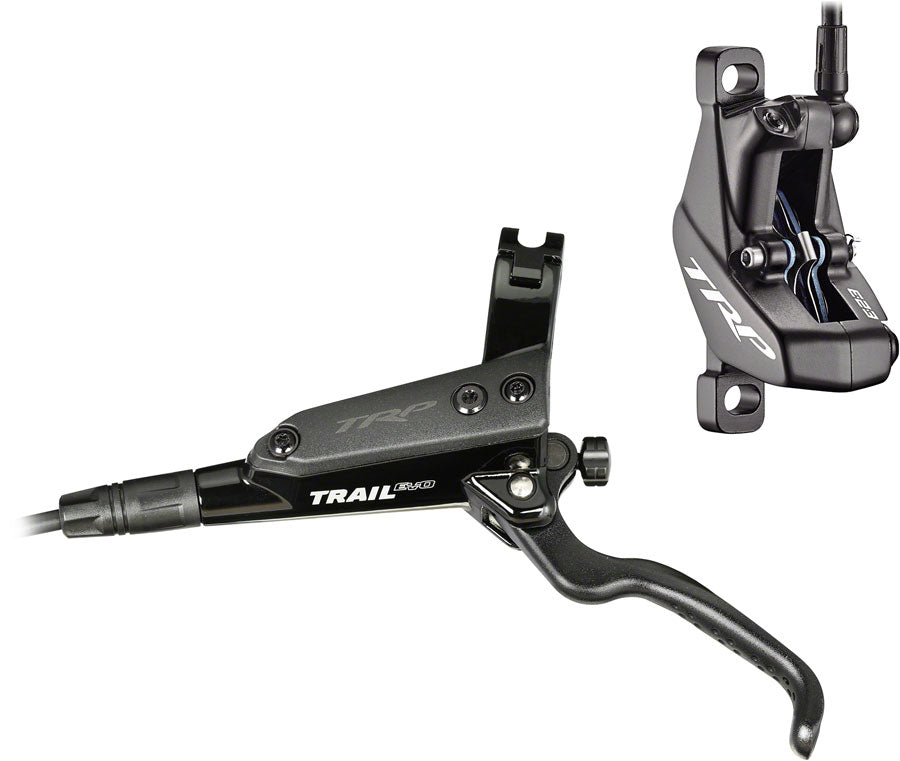 TRP Trail EVO Disc Brake and Lever - Rear Hydraulic Post Mount Black-Goodwynn'sGoodwynn's