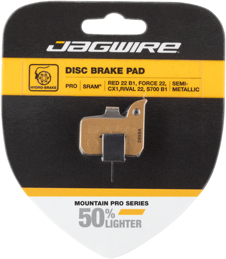 Jagwire Pro Alloy Backed Semi-Metallic Disc Brake Pads SRAM Red 22 B1 Force 22 CX1 Rival 22 S700 B1 Level Ultimate-Goodwynn'sGoodwynn's