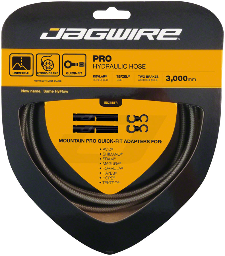 Jagwire Pro Hydraulic Disc Brake Hose Kit 3000mm Carbon Silver-Goodwynn'sGoodwynn's