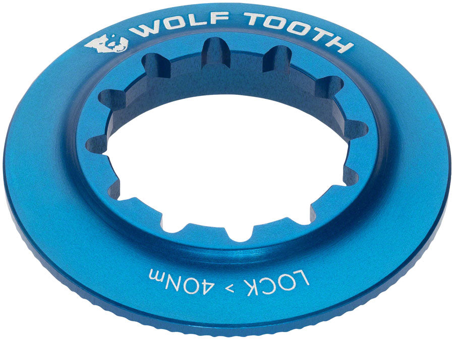 Wolf Tooth Centerlock Rotor Lockring - Internal Splined Blue-Goodwynn'sGoodwynn's