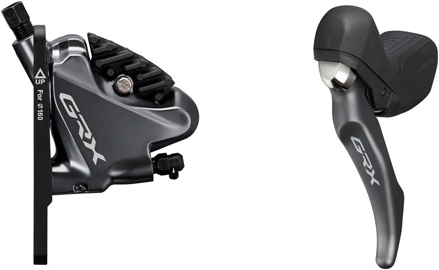 Shimano GRX BL-RX810/BR-RX810 Disc Brake Lever - Front Hydraulic Flat Mount Finned Resin Pads BLK-Goodwynn'sGoodwynn's