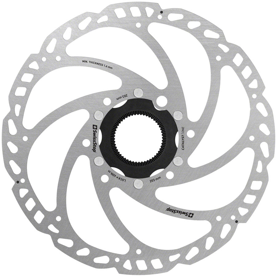 SwissStop Catalyst One Disc Rotor - 203mm CenterLock Silver-Goodwynn'sGoodwynn's
