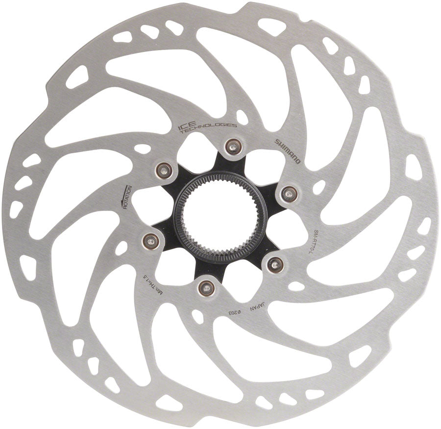 Shimano SLX SM-RT70-LE Disc Brake Rotor - 203mm Center Lock Silver-Goodwynn'sGoodwynn's