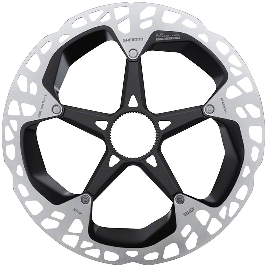 Shimano XTR RT-MT900-L Disc Brake Rotor - 203mm Center Lock Silver/Black-Goodwynn'sGoodwynn's
