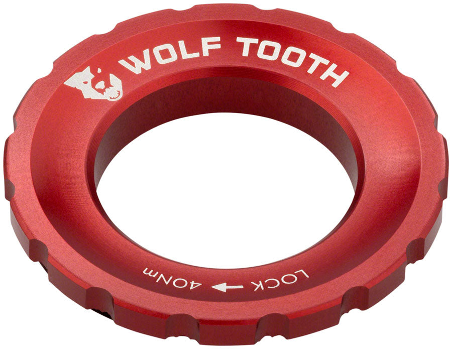 Wolf Tooth CenterLock Rotor Lockring - External Splined Red-Goodwynn'sGoodwynn's