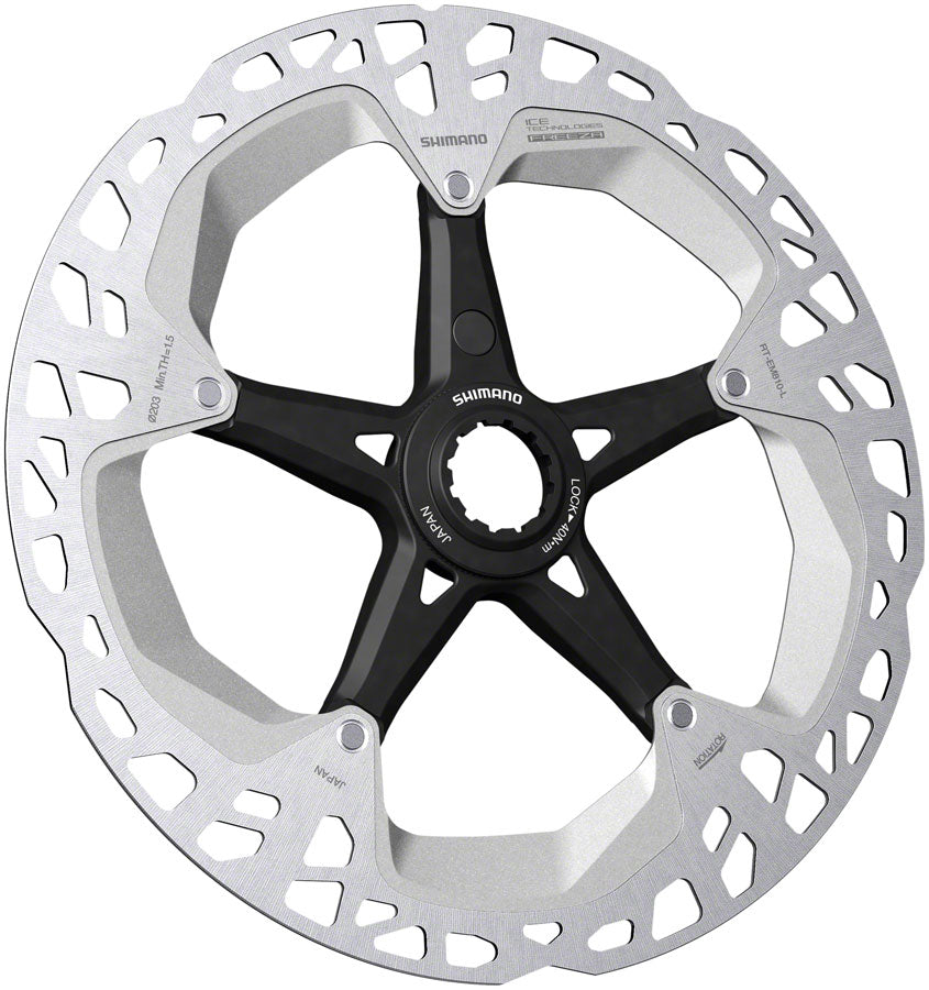 Shimano Steps RT-EM810 Disc Brake Rotor - 203mm Center Lock External Lockring Rear Only Magnet Bracket-Goodwynn'sGoodwynn's