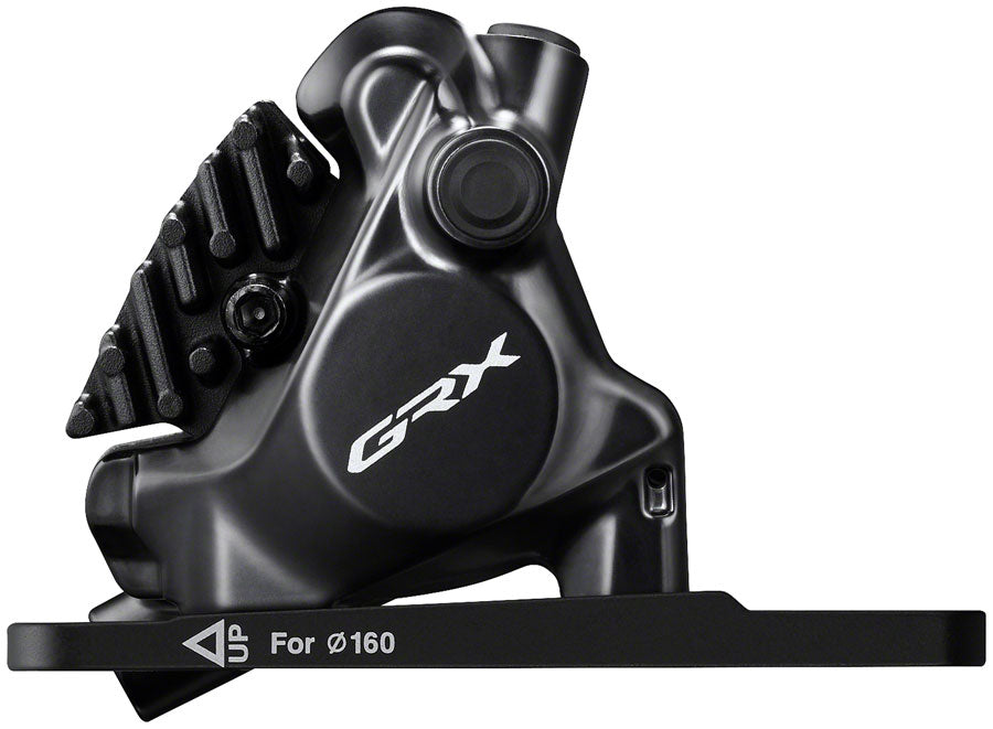 Shimano GRX BR-RX820 Hydraulic Disc Brake Caliper - Front Flat-Mount W/Bracket 140/160mm Rotor Assembled 160mm-Goodwynn'sGoodwynn's