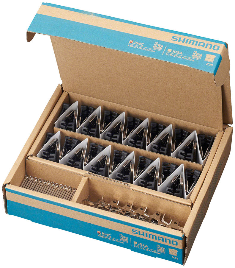 Shimano J04C-MF Disc Brake Pads Springs - Metal Compound Finned Alloy Stainless Steel Back Plate Box/25 pair-Goodwynn'sGoodwynn's