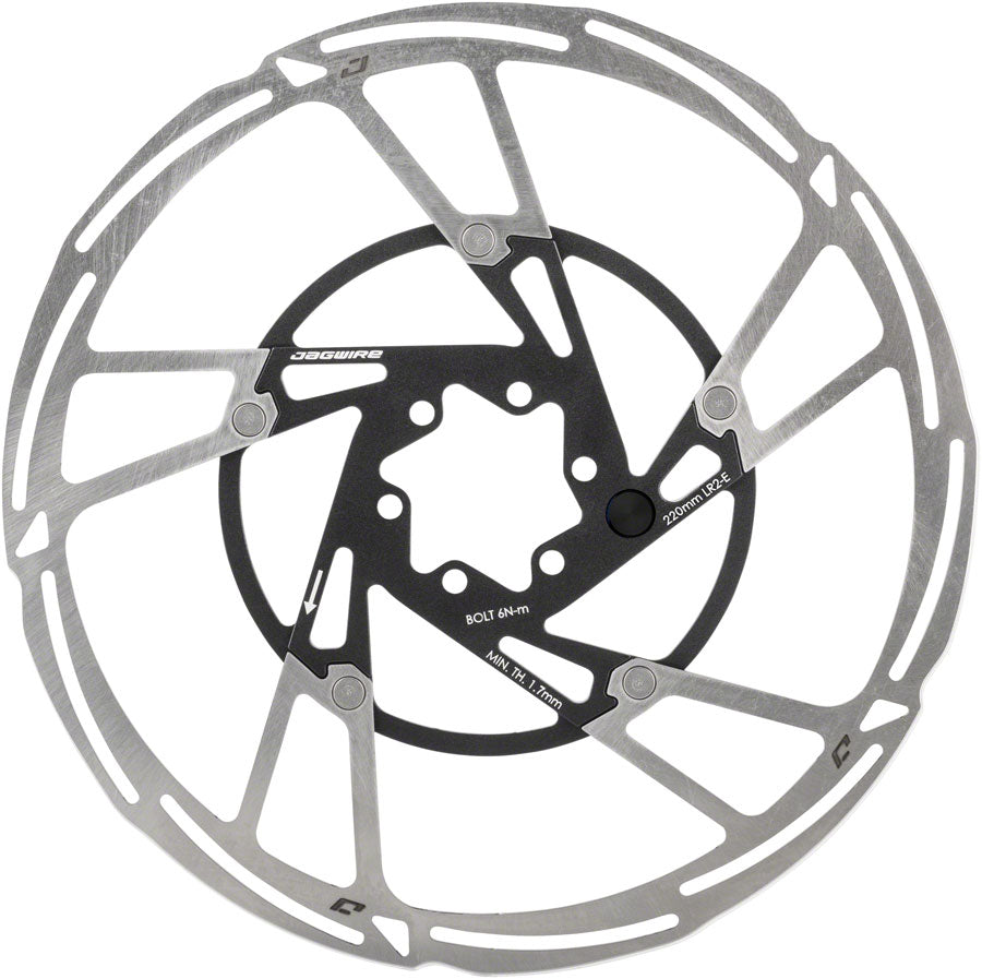 Jagwire Pro LR2-E Ebike Disc Brake Rotor Magnet - 220mm 6-Bolt Silver/BLK-Goodwynn'sGoodwynn's