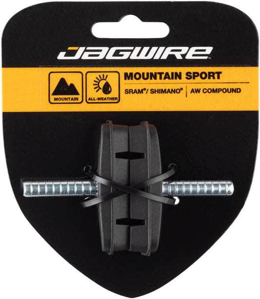 Jagwire Mountain Sport Brake Pads Smooth Post 53mm Pad Black-Goodwynn's