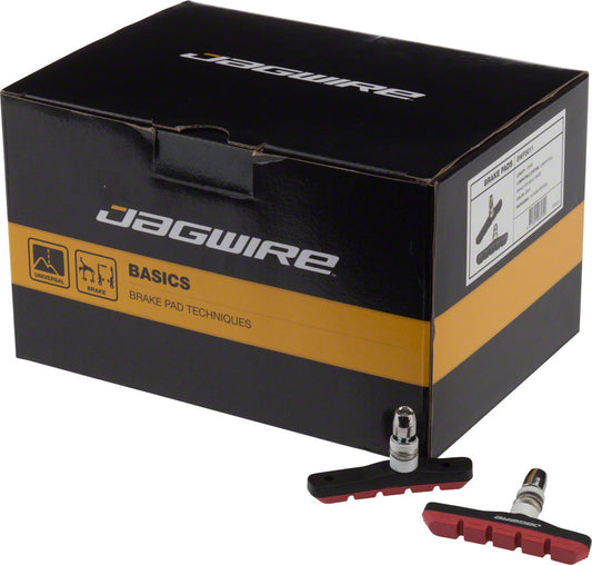 Jagwire Mountain Sport Brake Pads Threaded Post Box of 25 Pair Red-Goodwynn's