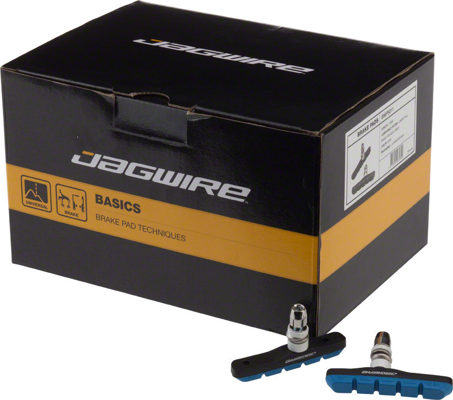 Jagwire Mountain Sport Brake Pads Threaded Post Box of 25 Pair Blue-Goodwynn'sGoodwynn's