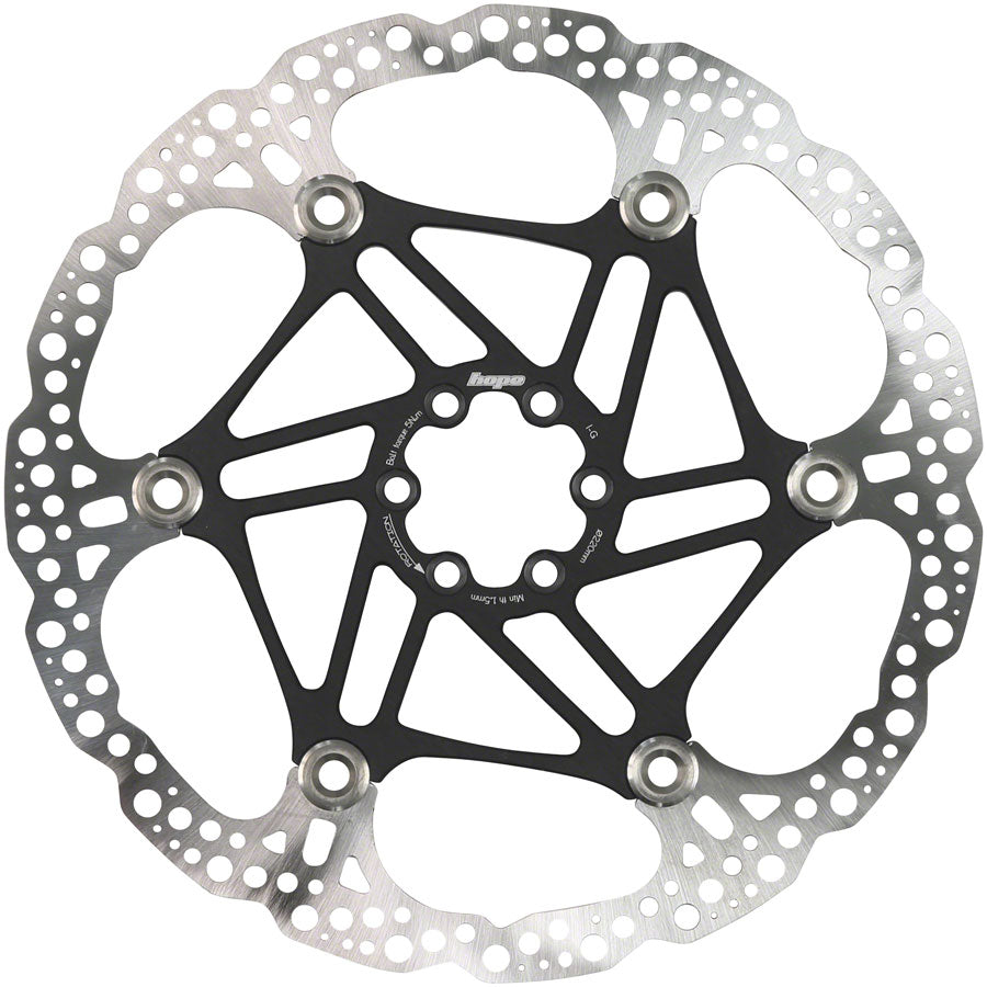 Hope Floating Disc Brake Rotor - 220mm 6-Bolt Black-Goodwynn'sGoodwynn's